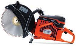 HUSQVARNA K 760 HUSQVARNA K 970 Wydajna przecinarka o dużej mocy lider nowych technologii Niezawodna maszyna o dobrym stosunku mocy do masy System Active Air Filtration nowej generacji zapewnia