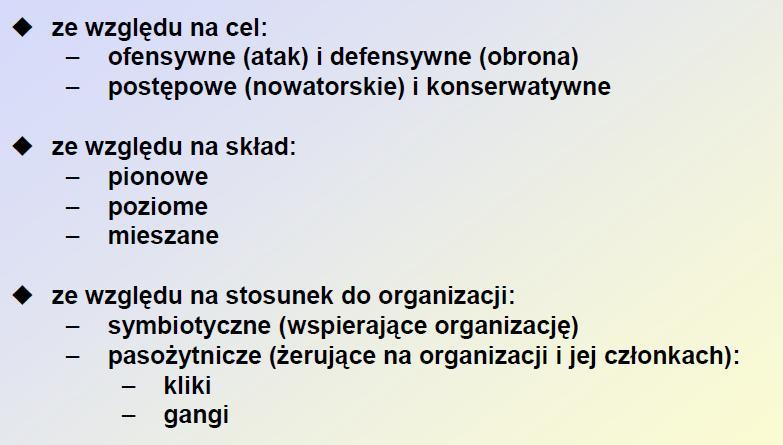 Typologia grup