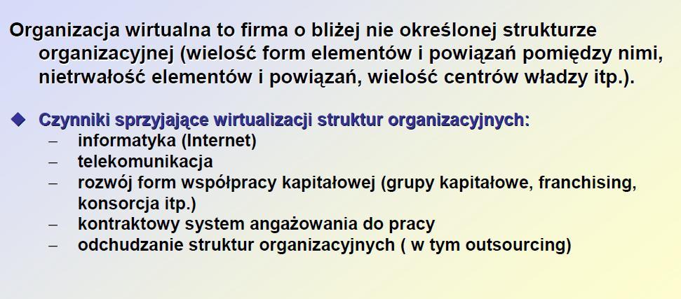 Organizacja wirtualna dr Adam Salomon