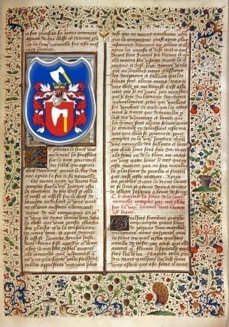 Im Horodlo Vereinigungsakt wurde das Wappen in Litauen als litauisches Wappen angenommen vom Bojaren Butrym Johann, vom Gouverneur von Wąsosz, Maciej (Kalisz).