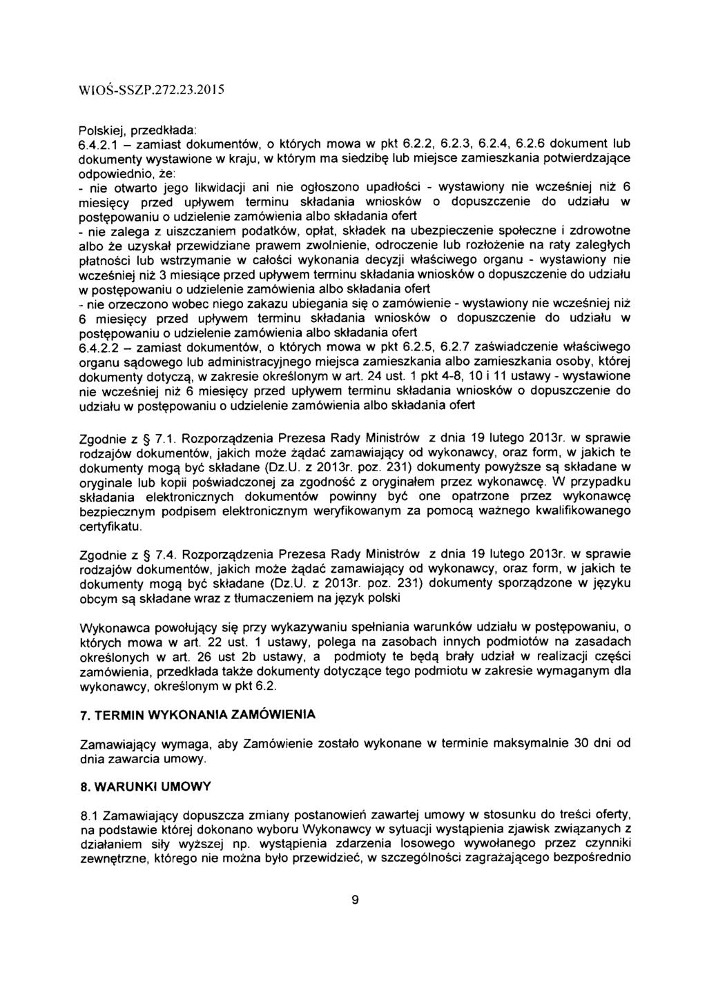 Polskiej, przedktada: 6.4.2.