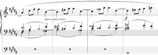 Przykład 7. C. Franck, Cantabile, t. 20 23 W swoim podręczniku kompozycji nauczyciel Francka Anton Reicha wspomina m.in. o akordach arpeggiowanych oraz o dźwiękach alterowanych.