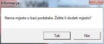 Izbor zemlje ima veliki značaj u slučaju obračuna dnevnica za sl. put u inozemstvu. Ako ne obračunavamo dnevnice, tada možemo izostaviti upisivanje zemlje i ostati pri zadanoj.