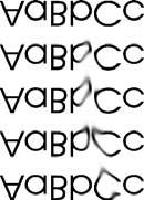 Rozwiązywanie problemów z wszystkimi drukowanymi dokumentami Poniższe przykłady przedstawiają papier formatu Letter, który przeszedł przez drukarkę krótszą krawędzią do przodu.