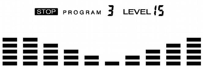 Programy Predefiniowane (P2~P13) Program profile ROLLING VALLEY FAT BURN