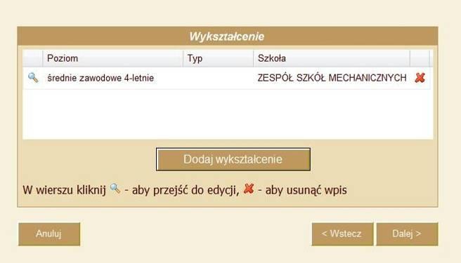 11) wpisz nazwę szkoły i wciśnij ikonkę lupa dzięki której wyświetlone zostaną nazwy szkół pasujące do szukanej nazwy.