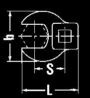 Nasadki, elementy napędowe /8'' 0 20 74- Klucz pazurowy płaski COW-FOOT 540 Uwaga: użycie powoduje zmianę parametrów klucza dynamometrycznego (patrz strona 96), stal stopowa chromowa, chromowane.