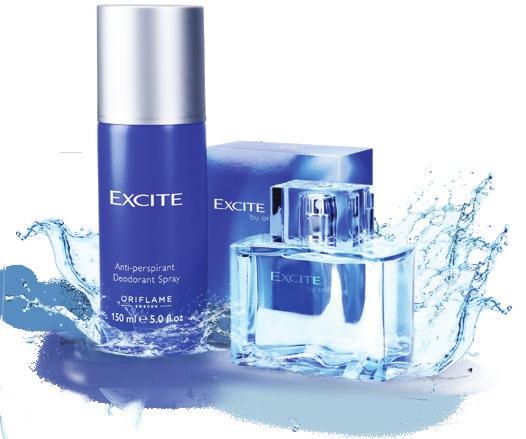 Antyperspiracyjny dezodorant w sprayu Excite Dezodorant antyperspiracyjny o wysokiej koncentracji zapachu Excite.