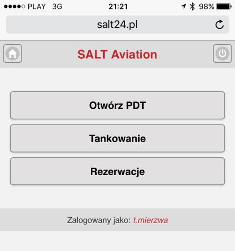 Str. 02 Strona główna systemu Strona główna systemu Ekran startowy Przy dostępie do SALT24 z komputera bądź tabletu pojawi się następujący ekran startowy: System podzielony został na moduły, dostępne