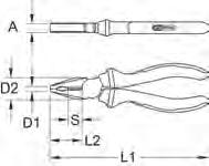 1112 ERGOTORQUE VDE OBCĘGI KOMBI zgodne z normą DIN ISO 5748 izolacja powłokowa zgodnie z IEC 60900 z