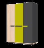 wymiary podane w cm w kolejności szerokość x wysokość x głębokość / dimensions given in cm in the order width x height x depth WOW 01 regał 1-drzwiowy 1-door, 1 drawer z 1 szufladą bookcase 49 x