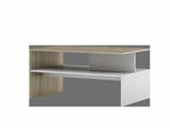 SPACE 1 stolik okolicznościowy folding coffee table rozkładany biały matowy white matt 80-160 x 46-78 x 80 cm 80-160 x 46-78 x 80 cm SPACE 1 stolik