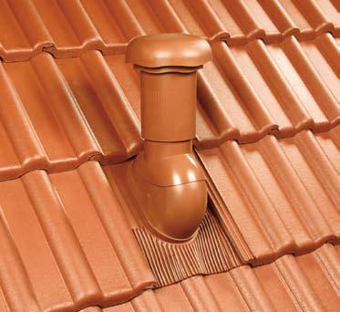 Venduct przejście dachowe uniwersalne profesjonalne przejście do profilowanych pokryć dachowych wszystkich rodzajów Można dopasować do każdego rodzaju pokrycia profilowanego: dachówki cementowe,