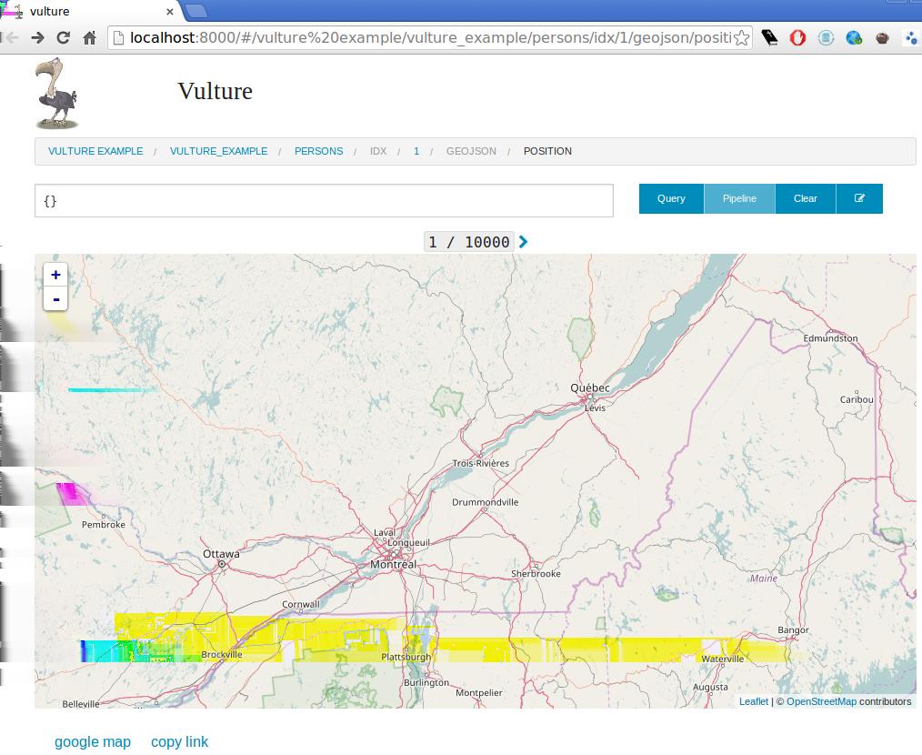 Vulture - dane przestrzenne - OpenStreetMap