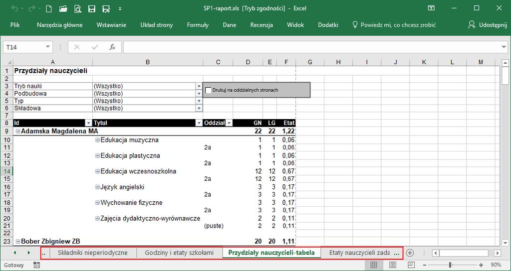 Arkusz Optivum. Jak opracować pierwszy arkusz organizacyjny jednostki sprawozdawczej? 22/23 Zobacz poradę: Jak na podstawie danych zgromadzonych w arkuszu przygotować różne zestawienia i dokumenty?