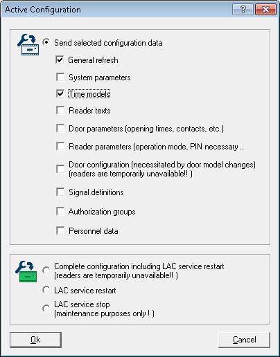 32 pl Konfiguracje Access Professional Zmienione i zachowane dane są tutaj wstępnie selekcjonowane.