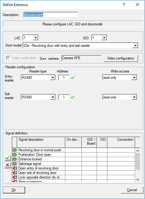 88 pl Entrances (Wejścia) Access Professional Kliknij przycisk Video configuration (Konfiguracja