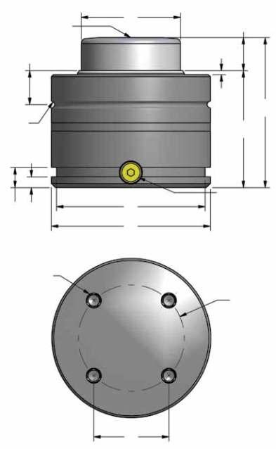 eria UH Azotowe, UH.6600 66 kn / 7.4 ton R2.5.10 15.59 25.5 1.0 8.31 4 x M10 głębokość 16.63 M8 ø75 2.95 ø112 4.41 ø120 4.724 3.12 G 1/8 ø80 3.150 Numer części mm inch UH.6600.016 16 0.63 UH.6600.019 19 0.