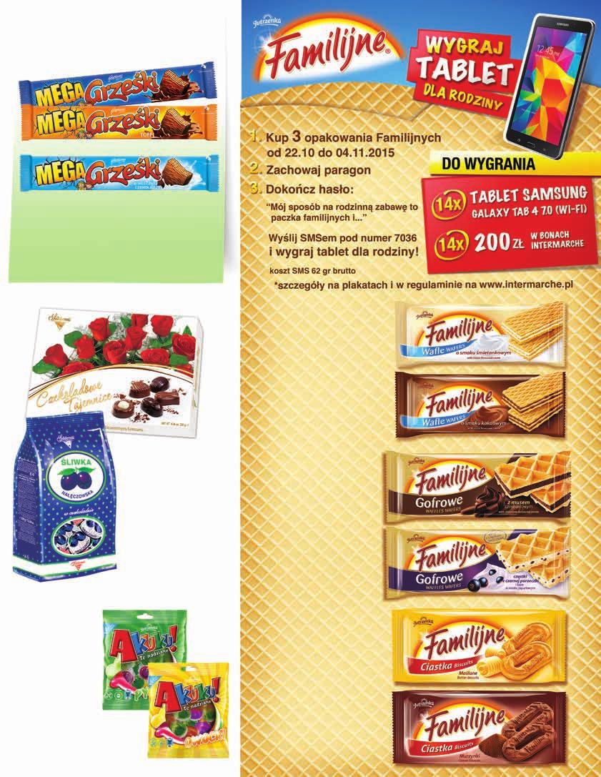 CZEKOLADOWE tajemnice 238 g, 6,21 zł SOLIDARNOŚĆ 2,59 2,99 13% WAFLE FAMILIJNE 125-180 g od 1,44 do 2,07 zł 2,59 3,69 1,10 zł WAFLE