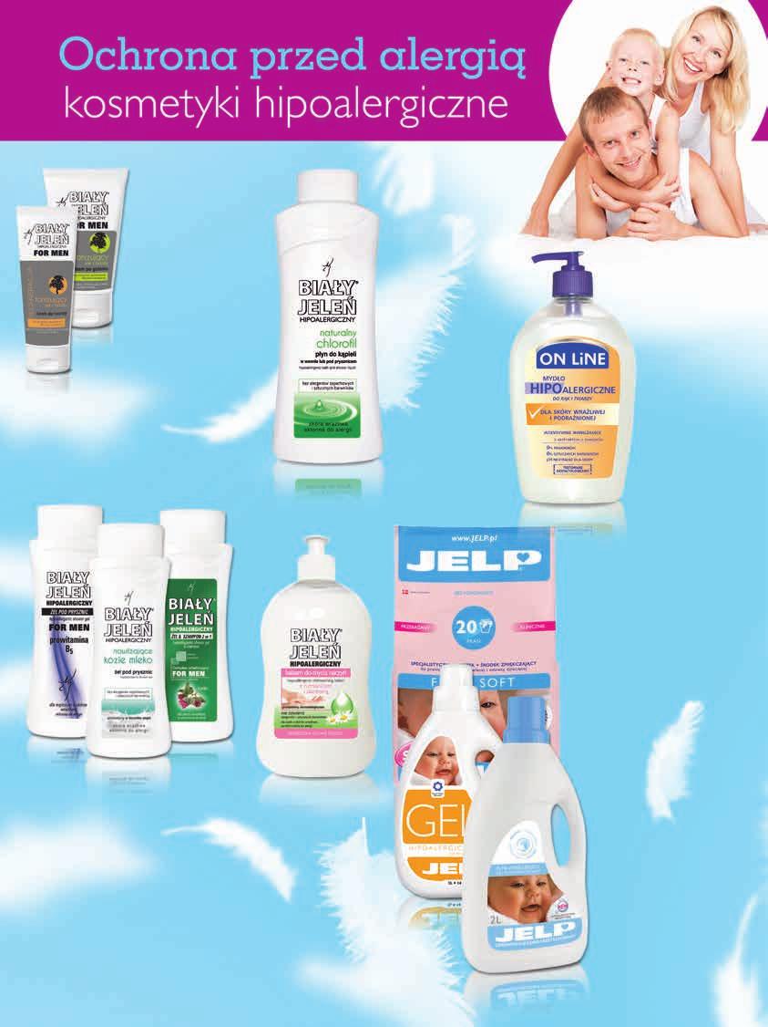 11,99 KOSMETYKI DO PIELĘGNACJI TWARZY dla mężczyzn BIAŁY JELEŃ krem dla mężczyzn 75 ml, 15,99 zł / 100 ml balsam po goleniu 100 ml 6,99 HIPOALERGICZNY PŁYN DO KĄPIELI BIAŁY JELEŃ 750 ml, 9,32 zł / 1