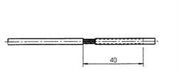 Rysunki wymiarowe Kątownik montażowy z obejmą wykonany z blachy odpornej na korozję M5 x 12 Śruba sześciokątna M5 x 12 69500-0010 Zacisk profilowany do linii gołej 10-120 mm 2 Typ L6 Linka izolowana