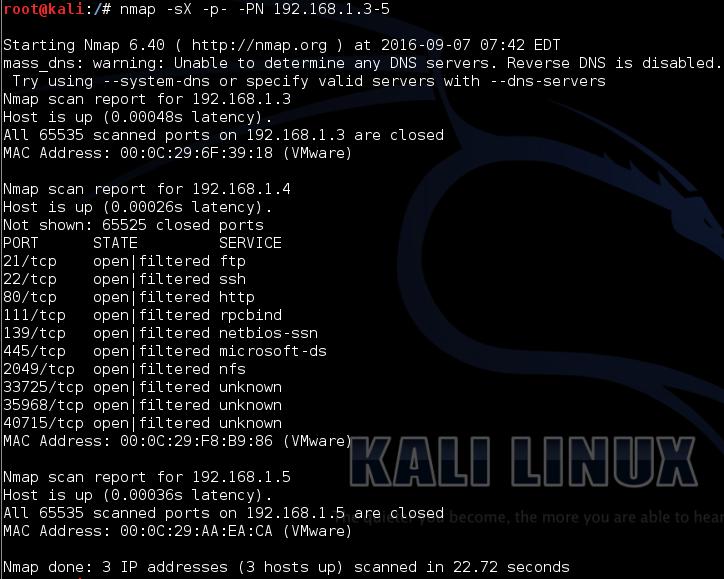 Analiza wybranych narzędzi do skanowania systemów informatycznych Natomiast w przypadku braku odpowiedzi, nmap klasyfikuje port jako otwarty.
