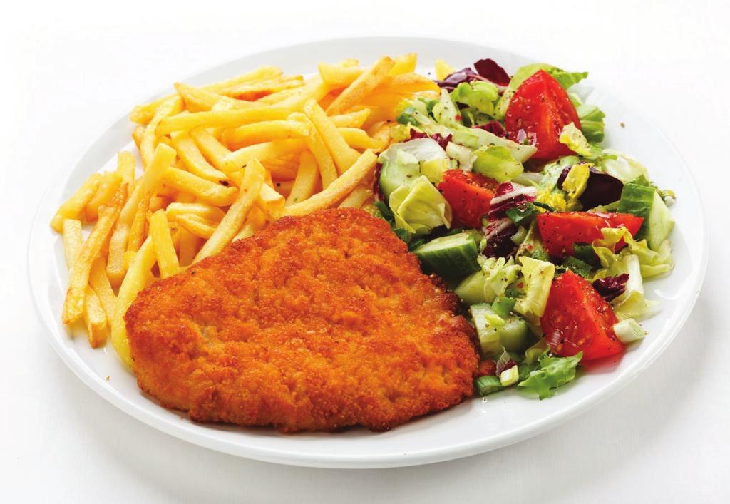 DANIA GLOWNE (main course) 180ml Polędwiczki wieprzowe marynowane w bazylii i oliwie truflowej otoczone boczkiem z sosem Cafe de Paris.