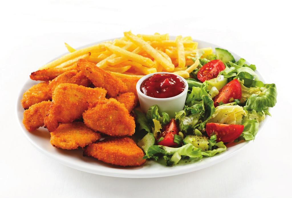 .. Fillets of chicken with corn flakes served with fries and carrot salad Alergeny: gluten, jajko, drób 16,00 zł 200g Makaron spaghetti z sosem pomidorowym z