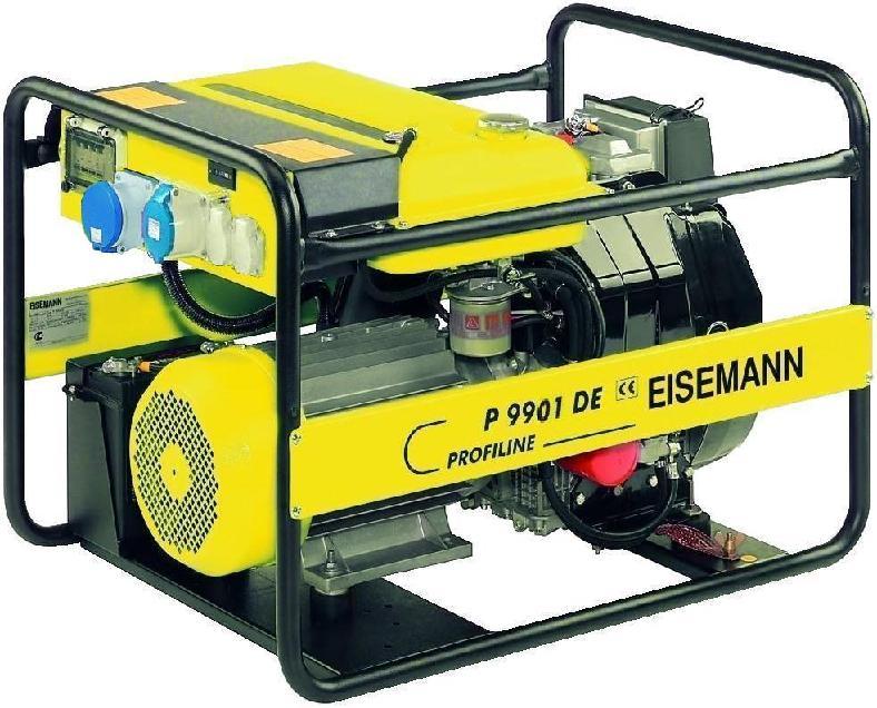 EISEMANN P 9901 DE PROFILINE IP 54 Elektryczna moc 1~ (cos 1,0) VA 10000 Elektryczna moc 1~ kw 10 (sta e obci enie) Napi cie 1~ V 230 Maksymalny pr d 1~ A 41 Pr d 1~ (CEE) A 41 Pr d 1~ (Schuko) A 16