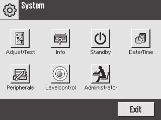Applikationsspecifikke indstillinger Bemærk En fremvist menu kan forlades når som helst ved tryk på den samme menutast igen. 3..3. Systemindstillinger Systemindstillinger (f.eks.