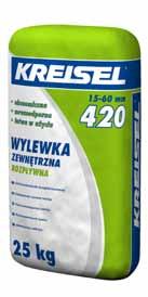 Masa przeznaczona do ręcznego lub maszynowego (pole technologiczne do 15 m²) wykonywania podkładów podłogowych o grubości od 15 mm do 60 mm na zewnątrz i wewnątrz pomieszczeń.