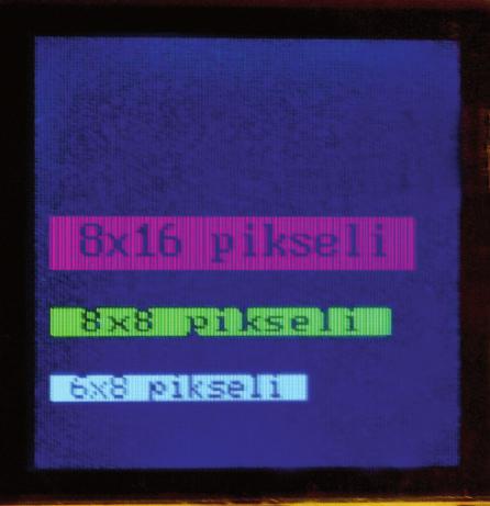 Drugi parametr jest wyzerowany dla uzyskania domyślnej wartości sekwencji kolorów RGB. Trzeci parametr programuje tryb wyświetlania 8- lub 2-bitowy.