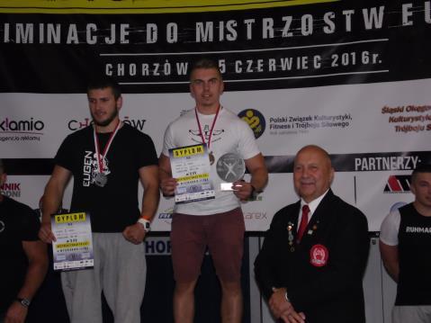 Przemysław Wróbel - kategoria juniorów do lat 20,kat.