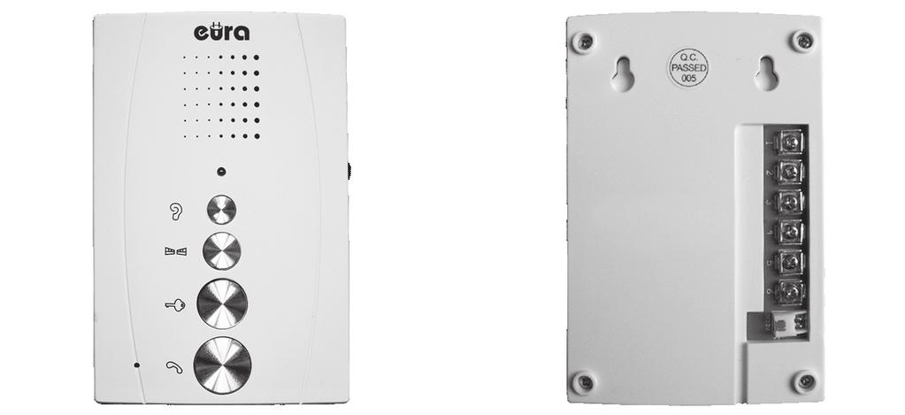1. OGÓLNA CHARAKTERYSTYKA I PRZEZNACZENIE Zestaw domofonowy - Eura ADP-53A3 DIFESA, wyposażony jest w dwa białe unifony głośnomówiące, małogabarytową kasetę zewnętrzną oraz dwa zasilacze 12 V DC.