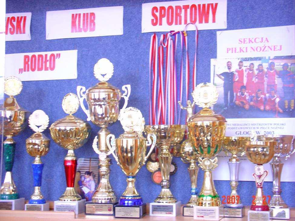 Liczne puchary i