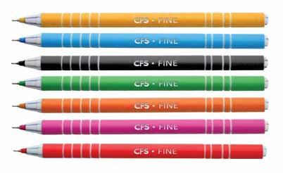 11961 wentylowana skuwka obudowa w 7 kolorach (miks) kolor 0,6 mm długopis automatyczny uran nr kat.