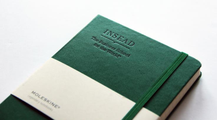 INSEAD: Business School Okazja: Działania PR i marketingowe Notatnik w dużym formacie Okładka: tłoczenie Okazja: