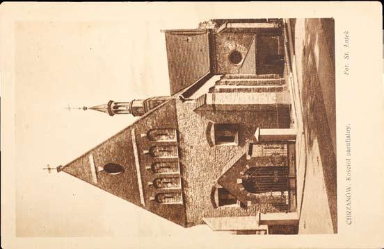 102 Kościół parafialny św. Mikołaja. Wyd. Kazimierz Zarębski, fot. Stanisław Łojek, Chrzanów, 1930 r. St. Nicholas Parish Church.