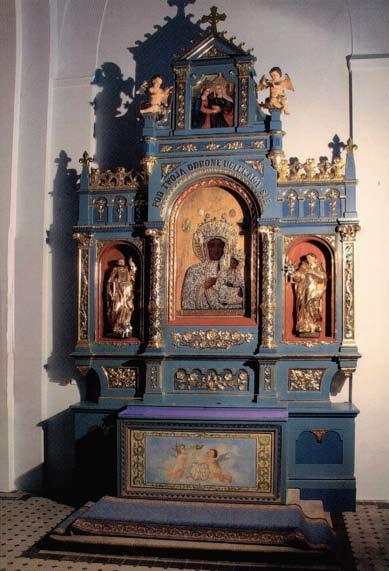 Ryc. 106 Ołtarz św. Stanisława w kościele św. Mikołaja w Chrzanowie, obraz pędzla Michała Stachowicza. Wyd. ITKM, ul. Stradom 4 Kraków. St. Stanislaus` Altar in St.