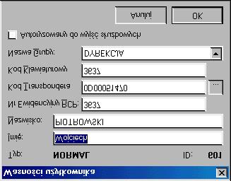 PR Master 1.5-13 - 01-02-15 Dodając użytkownika (przycisk Dodaj) należy wybrać jego typ a następnie wypełnić formularz z jego danymi.