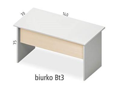 140x70x75h Proponowany kolor: popiel/dąb