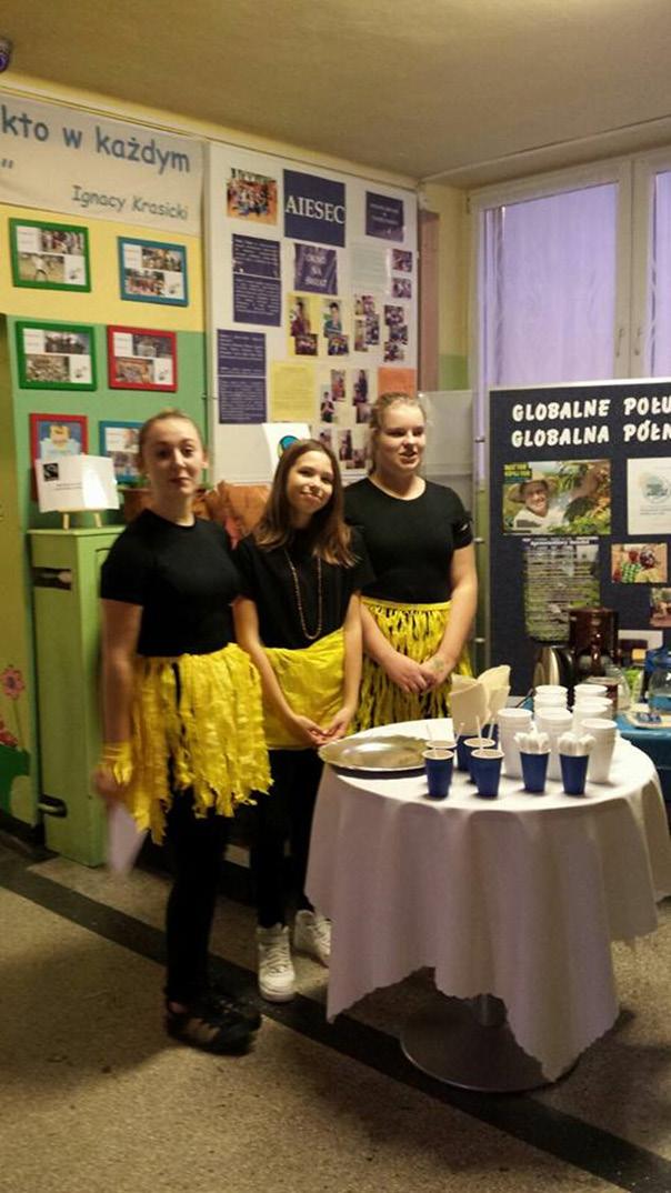 WYDARZENIA WYWIAD 8 W ramach Edukacji Globalnej braliśmy udział np. w degustacji produktów Fair Trade oraz spotkaniu z wolontariuszką, która opowiadała nam o swojej pracy w Afryce.
