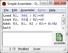 program krokami Pisać program w asemblerze Wyczyścić, i, PC ys. 18.