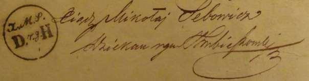 Monografia parafii greckokatolickiej Zaśnięcia Bogurodzicy/ 39 1847-) 320. Szkoły Powiatowej w Hrubieszowie (-1850-) 321. Administrator a następnie proboszcz parafii Ślipcze (ok. 06.12.1824-30.10.