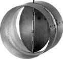 àczeniami ø125 mm z ty u 3) z pod àczeniami ø160 mm z ty u RSK, przepustnica zwrotna do kana ów okràg ych, wykonana ze stali galwanizowanej.