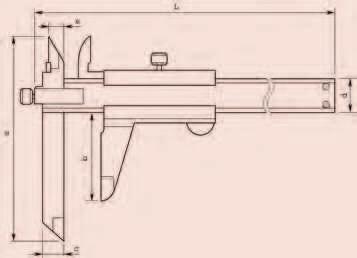 c a Suwmiarka ze szczęką przestawną Seria 573 Suwmiarka ze szczęką przesuwną do części stopniowanych.