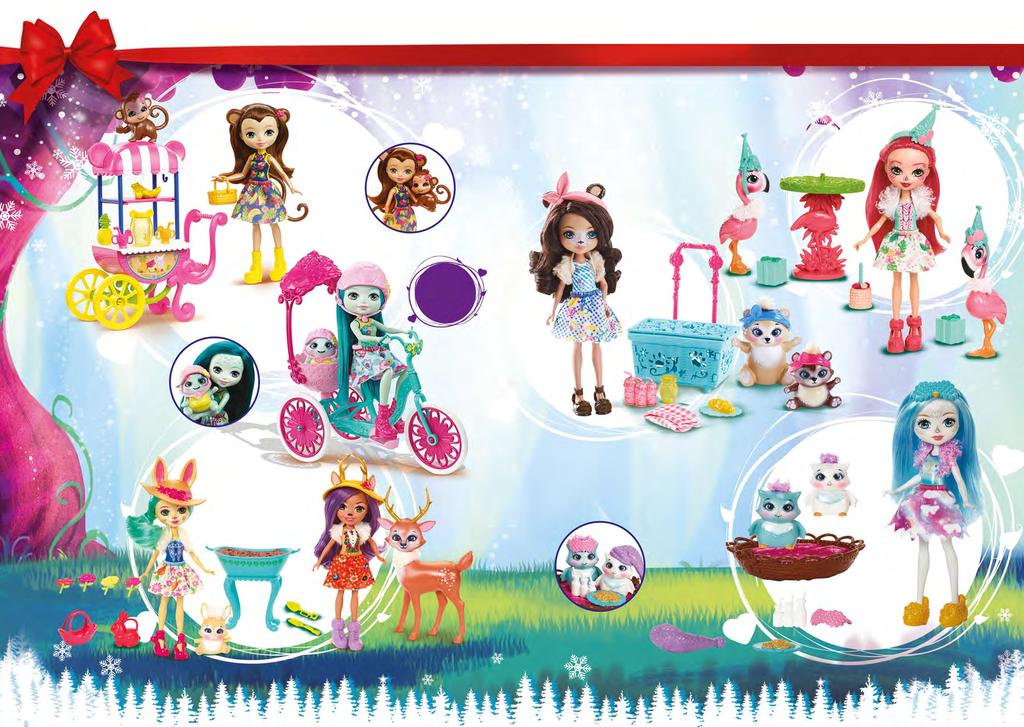 MERIT MONKEY FANCI FLAMINGO BREN BEAR LALKA + POJAZD FJH11