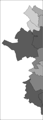 980 Adam Zydroń Rys. 9. Kartogram atrakcyjności przyrodniczej na obszarze gminy Kórnik Fig. 9. Cartogram of nature attractiveness in the Kórnik commune Z przeprowadzonej analizy kartogramu atrakcyjności przyrodni- czej (rys.