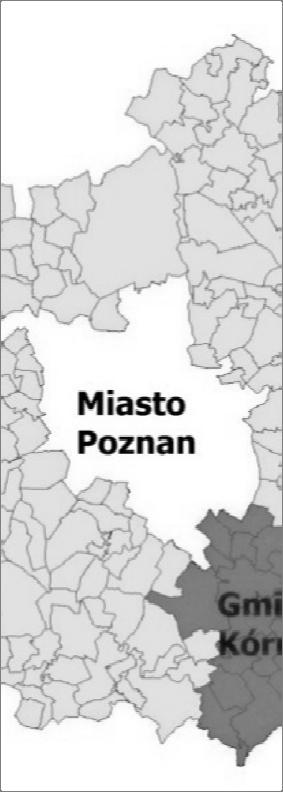 określono: odległości nieruchomościi od form ochrony przyrody i lasów, odległości od wód powierzchniowych, odległości od miasta Kórnik i Poznań, przeznaczenie terenu badanych