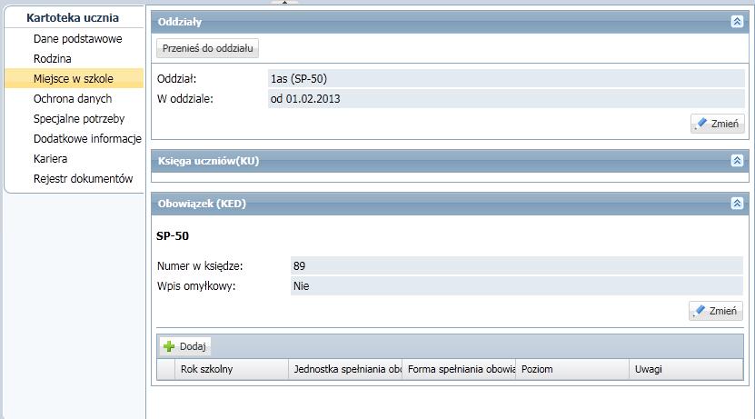 Prowadzenie księgi ewidencji dzieci i księgi uczniów 67 Uzupełnij formularz. Adres e-mail rodzica umożliwia zalogowanie się rodzica do systemu (do modułu Uczeń).